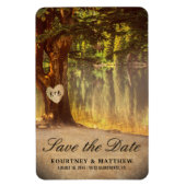 Rustic Boommeer Save the Date Magneet (Verticaal)