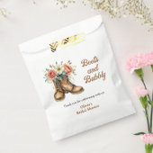 Rustic Boots and Bubbly Western Bridal Shower  Bedankzakje (Gezegeld)