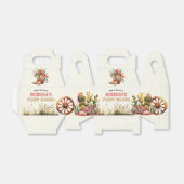 Rustic Boots Cowgirl 1st Rodeo Birthday Favor Box Bedankdoosjes (Uitgevouwen)