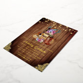 Rustic Boots Cowgirl Quinceañera 15e verjaardag In Folie Uitnodiging (Gedraaid)