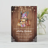 Rustic Boots Cowgirl Quinceañera 15e verjaardag Kaart (Staand voorkant)