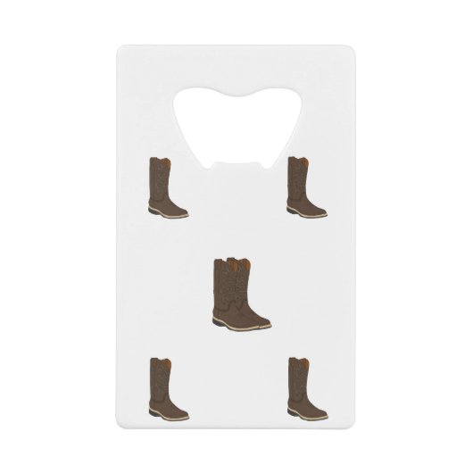 Rustic Boots Creditkaart Flessenopener (Voorkant)