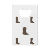 Rustic Boots Creditkaart Flessenopener (Achterkant)