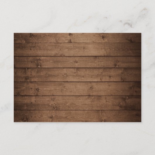 Rustic Boots Floral String Lights Wedding Details Informatiekaartje (Achterkant)