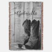 Rustic Boots Land Western Deken (Voorkant Verticaal)