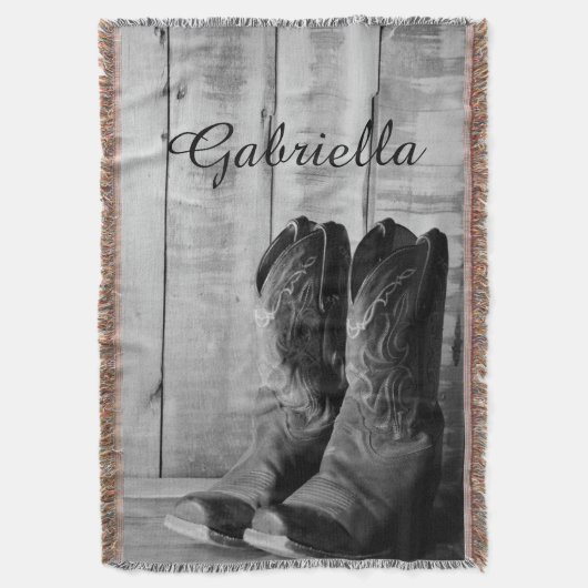 Rustic Boots Land Western Deken (Voorkant Verticaal)