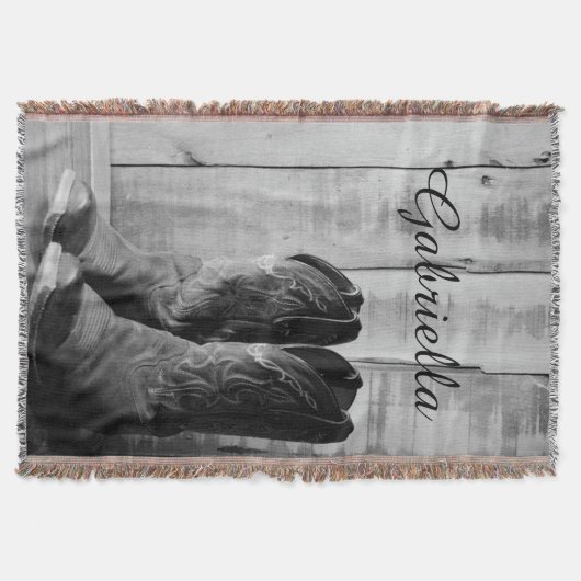 Rustic Boots Land Western Deken (Voorkant)