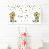 Rustic Boots Sunflower Bachelorette Banner (Insitu)