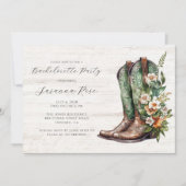 Rustic Boots vrijgezellenfeest Kaart (Voorkant)