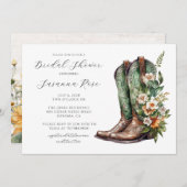 Rustic Boots Vrijgezellenfeest Kaart (Voorkant / Achterkant)