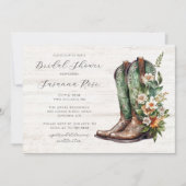 Rustic Boots Vrijgezellenfeest Kaart (Voorkant)