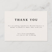 Rustic bordeaux marine bloem bruids douche bedankt informatiekaartje (Achterkant)