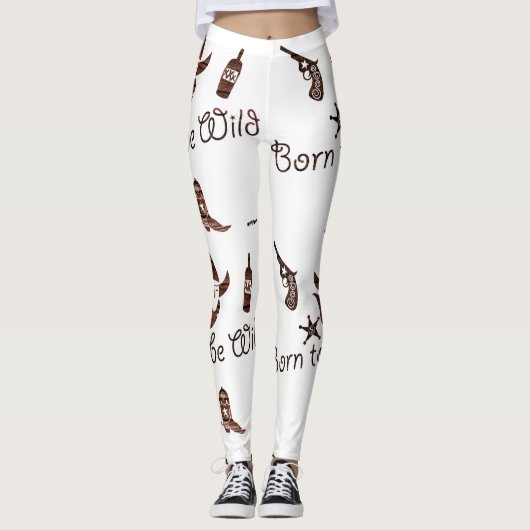 Rustic Born to be Wild Cowboy Leggings (Voorkant)