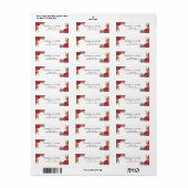 Rustic Botanical Autumn Fall Wedding Etiket (Full Sheet)