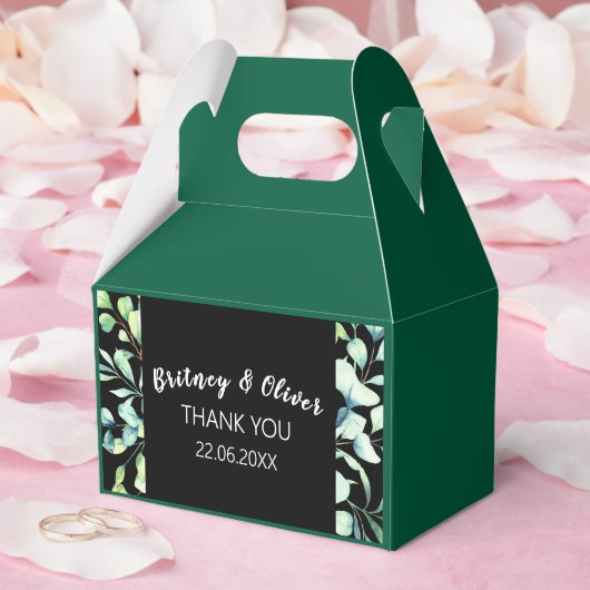 Rustic Botanical Eucalyptus Greenery Wedding Bedankdoosjes (Huwelijk)
