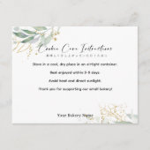 Rustic Botanical Farmers Market Cookie Care Bedankkaart (Voorkant)