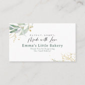 Rustic Botanical Farmers Market Loyalty Reward Visitekaartje (Voorkant)