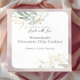 Rustic Botanical Farmers Market Product Vierkante Sticker