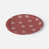 Rustic Botanical Holiday Papieren Bordje (Gekanteld)