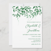 Rustic Botanical verlaat verlovingsfeest Kaart (Voorkant)