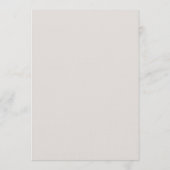 Rustic Botanical Wedding Invitation Kaart (Achterkant)