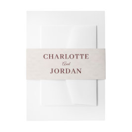 Rustic Botanical Wedding Invitation Uitnodigingen Wikkel