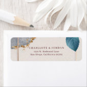 Rustic Botanical Wedding Return Address Label  (Insitu)