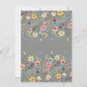 Rustic Botanical Wildflower Sage Vrijgezellenfeest Kaart (Achterkant)