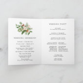 Rustic Botanical Winter Wedding Booklet Programme Programma (Binnen)