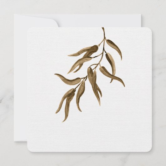 Rustic Botanicals Krans Ontvangst Only | Kaart (Achterkant)