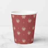 Rustic Botanicals Vakantie Papieren Bekers (Voorkant)