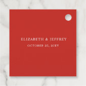 Rustic Boughs of Holly Winter Kerstbruilding Bedankjes Labels (Achterkant)