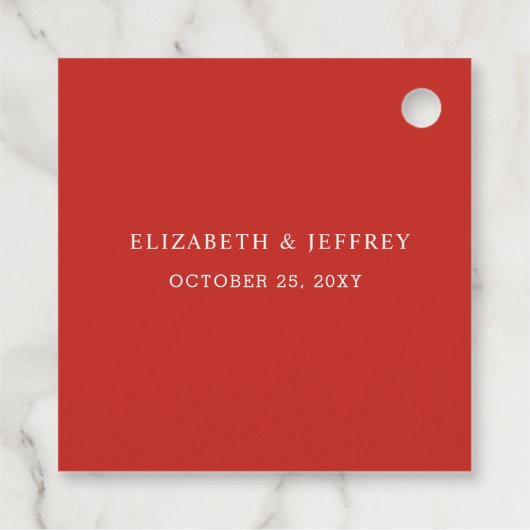 Rustic Boughs of Holly Winter Kerstbruilding Bedankjes Labels (Achterkant)