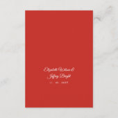 Rustic Boughs of Holly Winter Kerstbruilding Informatiekaartje (Achterkant)