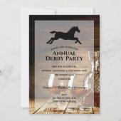 Rustic Bourbon Derby Party Kaart (Voorkant)