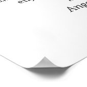 Rustic Bourgogne Floral unplugged Wedding Sign Poster (Hoek)