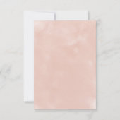 Rustic Bourgondië & Blush Roze Rozen Bruiloft Save The Date (Achterkant)