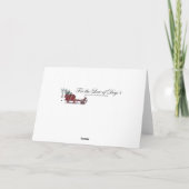 Rustic Boxer Christmas Feestdagen Kaart (Achterkant)