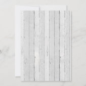 Rustic Boy Baby shower Uitnodiging (Achterkant)