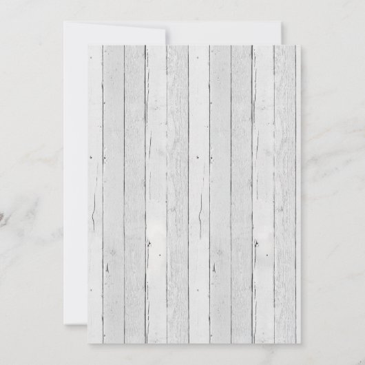 Rustic Boy Baby shower Uitnodiging (Achterkant)