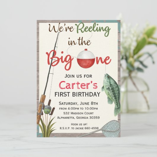 Rustic Boy Vist de eerste uitnodiging van de Dag (Staand voorkant)