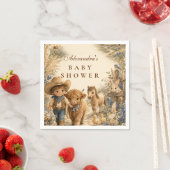 Rustic Boy Westerse Boho Baby Shower Servet (Insitu)