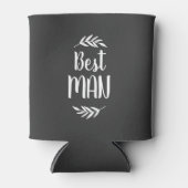 Rustic Branch Best Man | bewerkbare kleuren Blikjeskoeler (Voorkant)