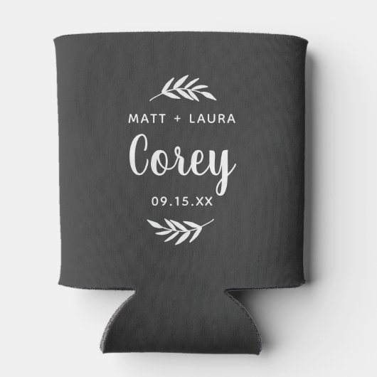 Rustic Branch Best Man | bewerkbare kleuren Blikjeskoeler (Achterkant)