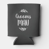 Rustic Branch Groomsman | Bewerkbare kleuren Blikjeskoeler (Voorkant)