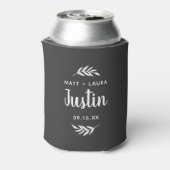 Rustic Branch Groomsman | Bewerkbare kleuren Blikjeskoeler (Blikje Achterkant)