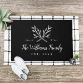 Rustic Branches Familie Monogram Deurmat