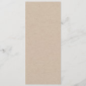 Rustic Branches Menu Card Kraft (Achterkant)