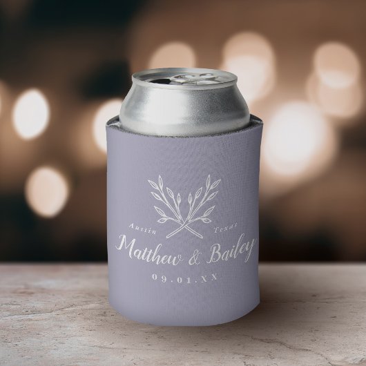 Rustic Branches Wedding Monogram | LILA Blikjeskoeler