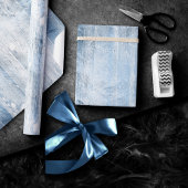Rustic Branding | Dustblauw Zilverhout Plank Cadeaupapier